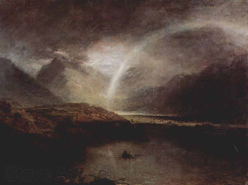 Joseph Mallord William Turner Buttermere-See mit Teilansicht von Cromackwater Spain oil painting art